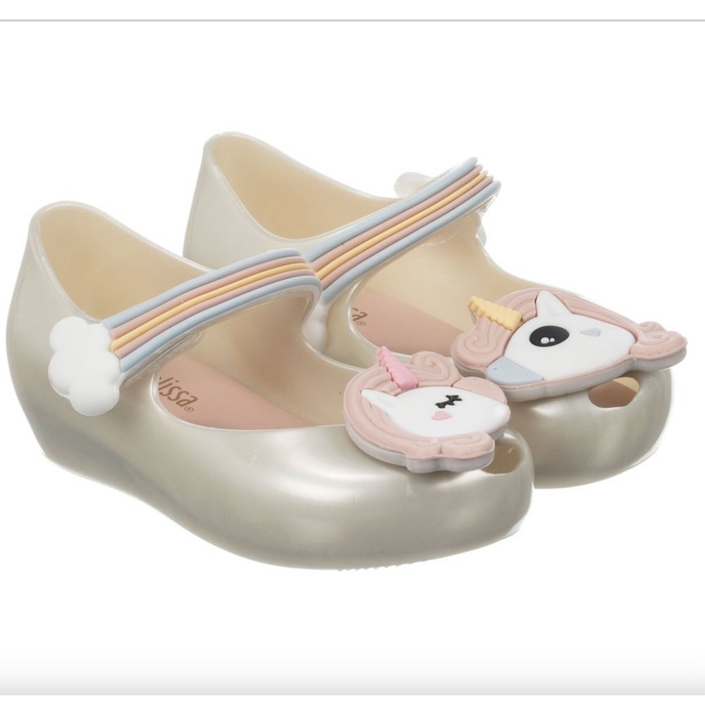 Mini Melissa unicorn maryjane shoes toddler girl size 7